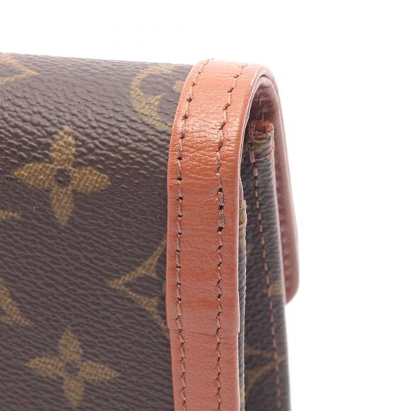 LOUIS VUITTON Authentic Brown Monogram Leather Pochette Clutch Bag - Picture 7 of 7
